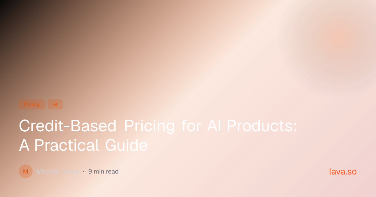 Credit-Based Pricing for AI Products: A Practical Guide | The Molten ...
